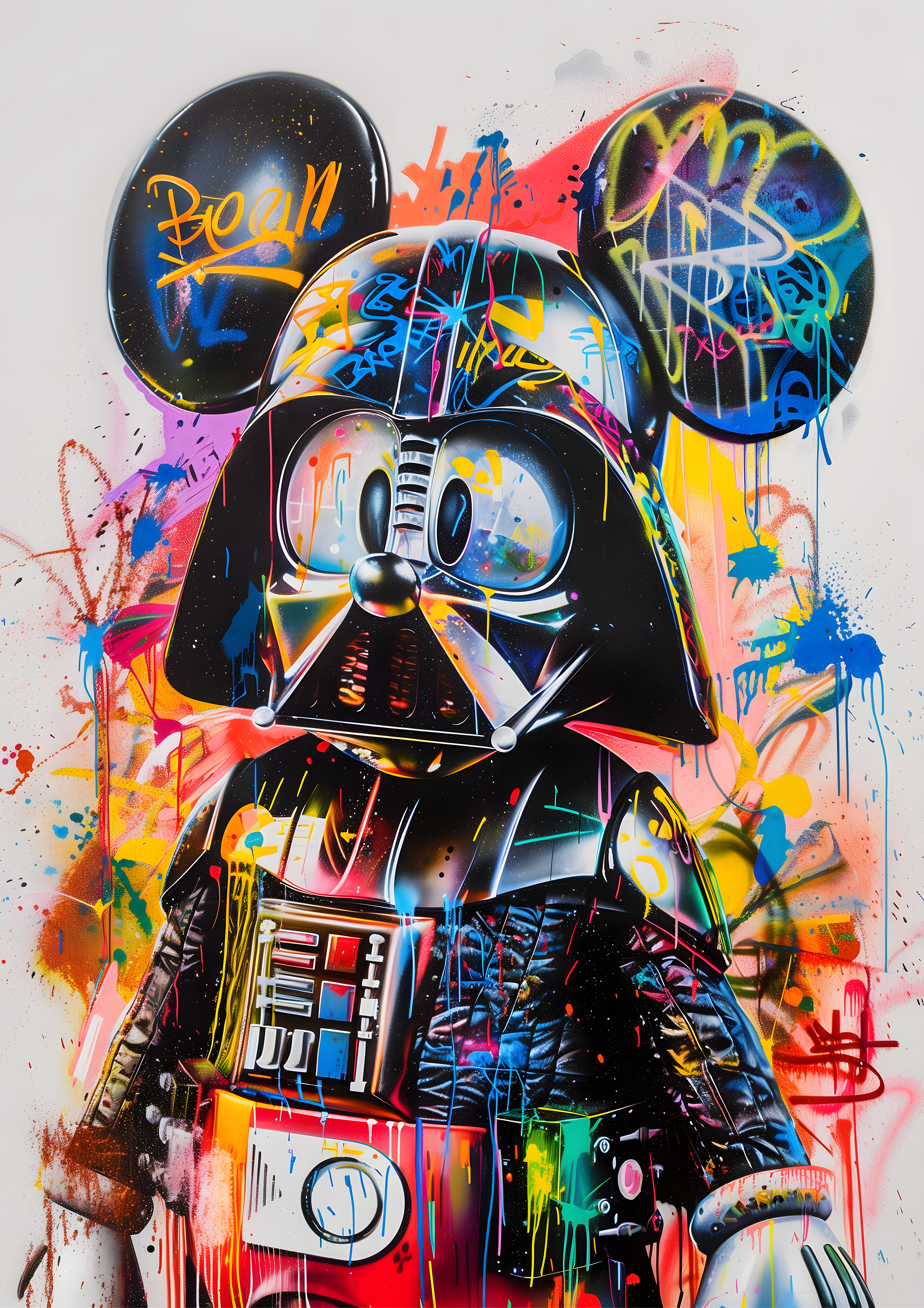 Mickey Mouse Vader metal poster artwork